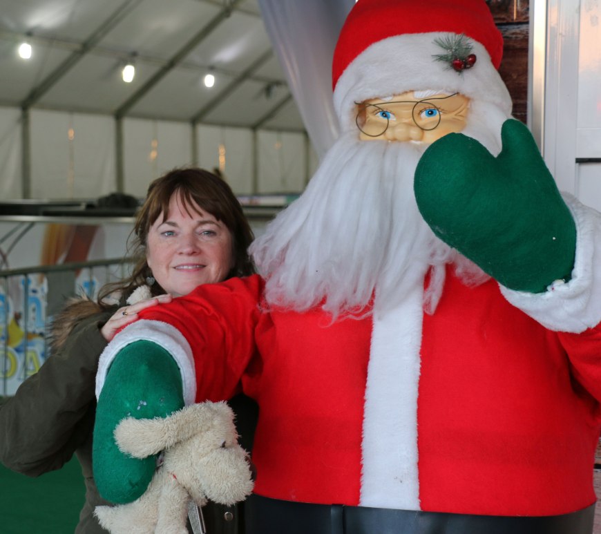 Papa Noel, aka Father Christmas, adds to the Christmas spirit in Cordoba, Spain